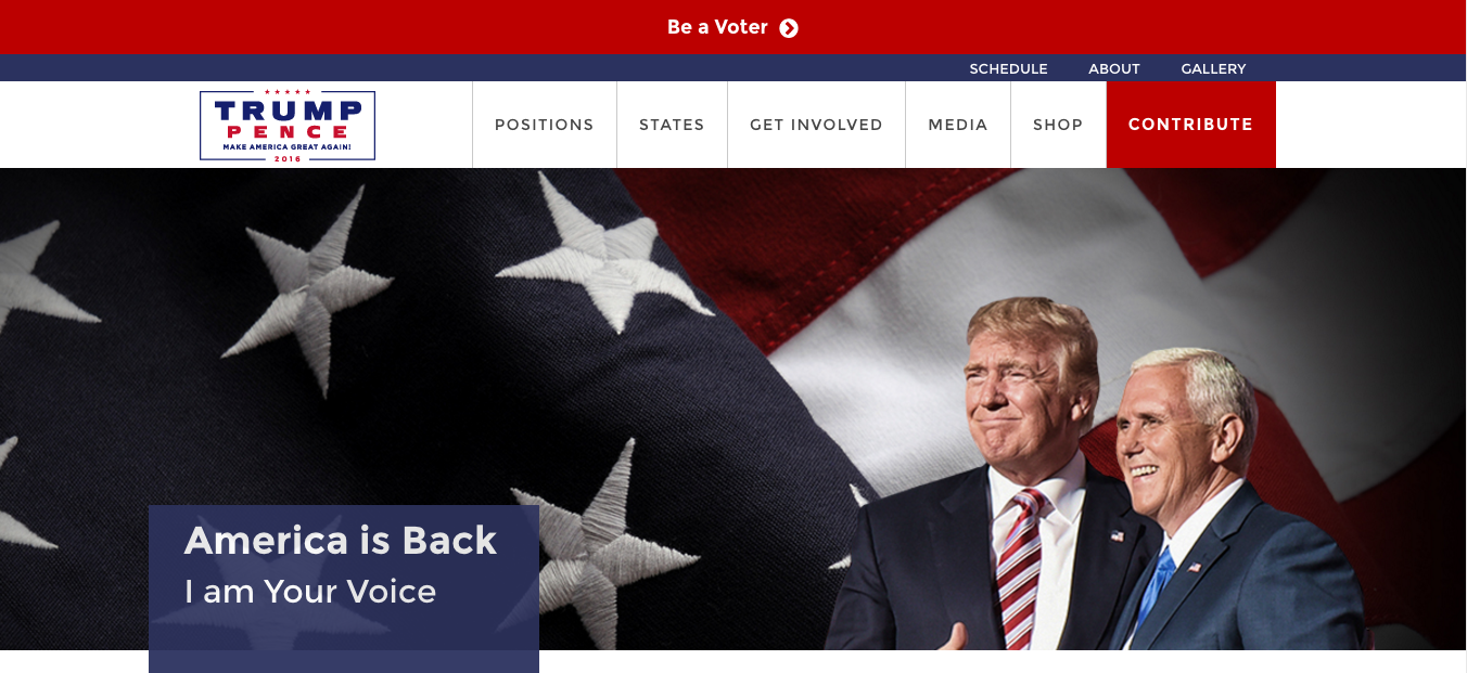 Best Political Website Design Part 1